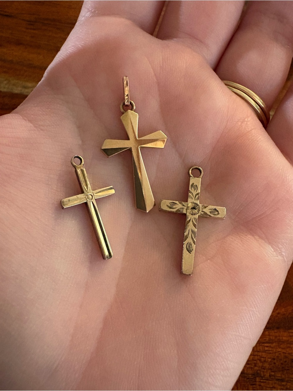 12k-14k GF Gold Cross Pendants